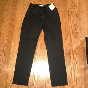 Abercrombie and Fitch Curve Love “The Dad” High Rise Black Jeans